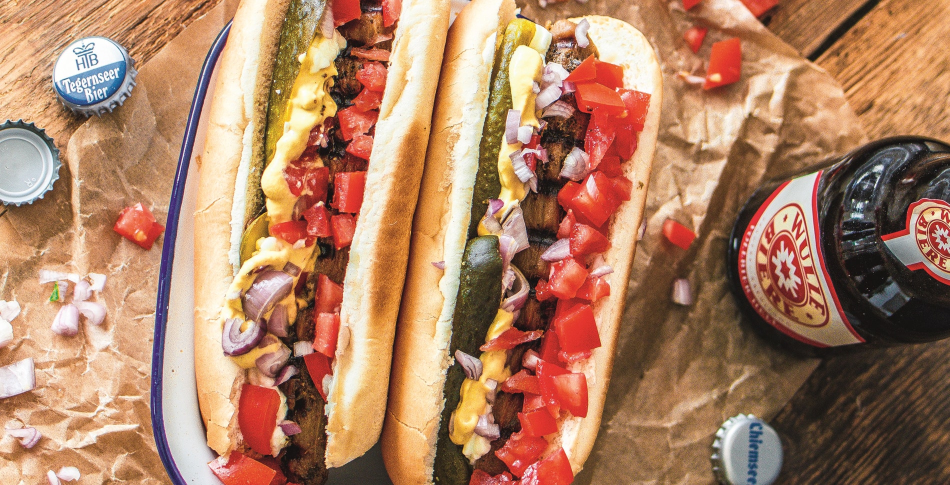 Smoky Grilled Eggplant Vegan Ballpark Hot Dogs