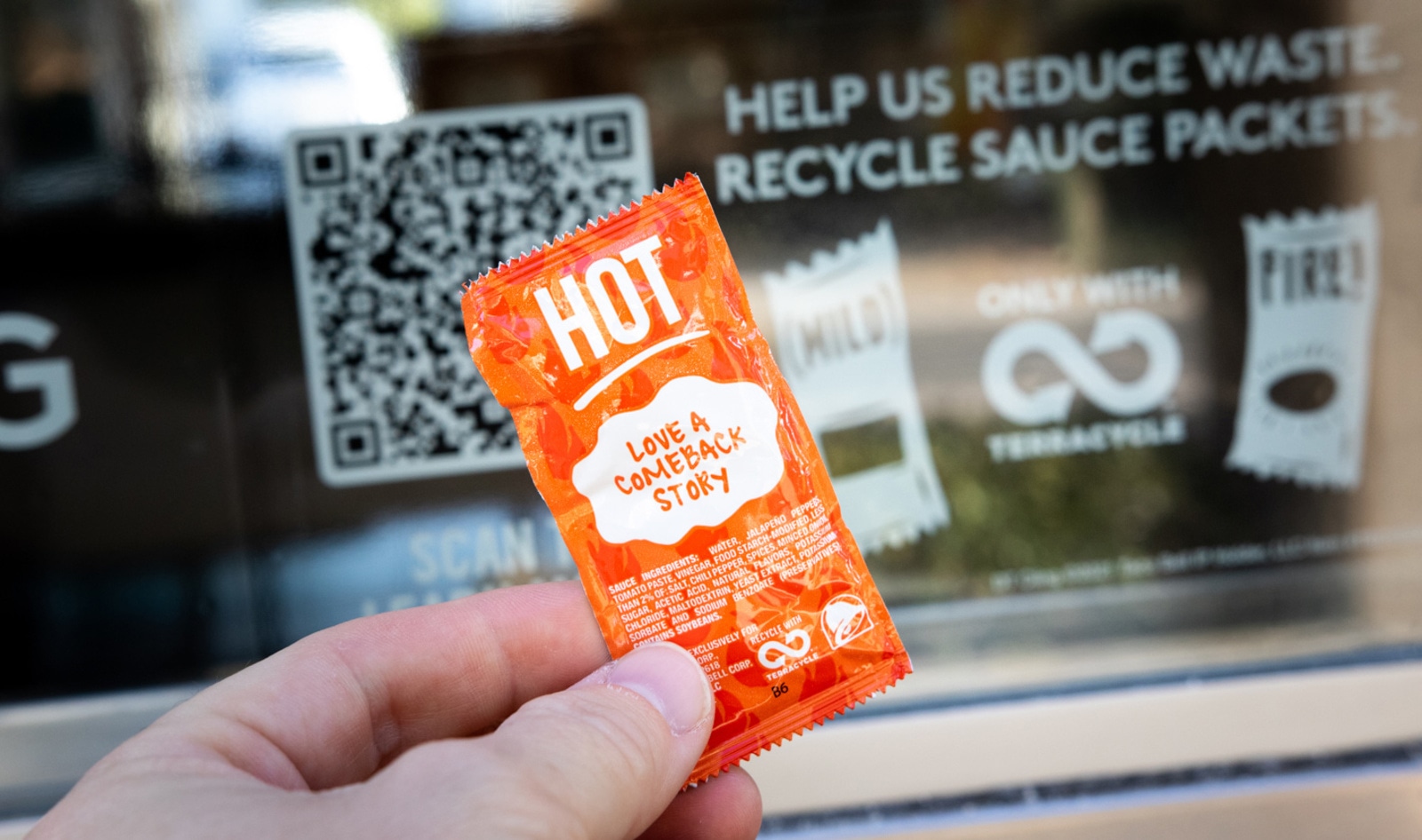 Taco Bell's New Recycling Program Aims to Keep 8.2 Billion Hot Sauce Packets Out of Landfills