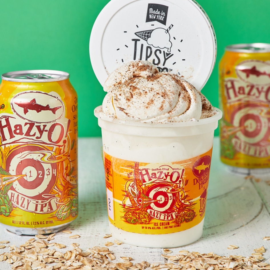 Dogfish Head Brewery's Oat Milk IPA Is Now Available as Vegan Ice Cream