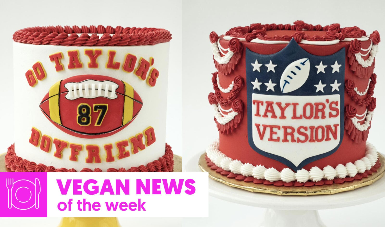 Vegan News of the Week: Game Day Cakes for Swifties, Costco Takes Bitchin' Sauce Global, Olive Oil Cheese, and More