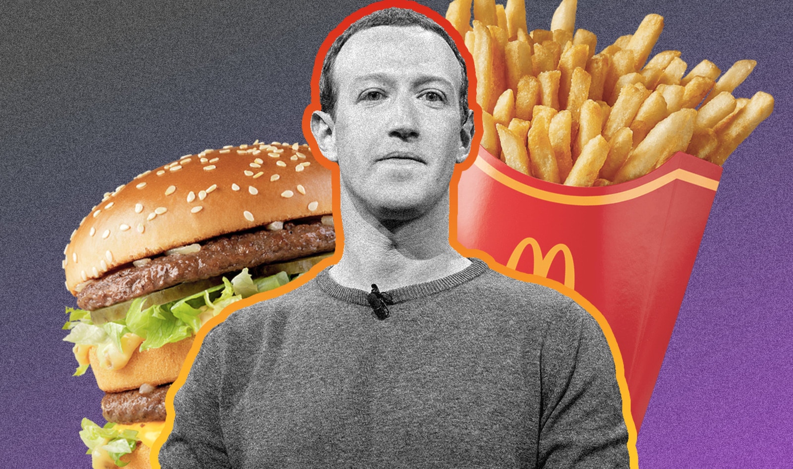 What Mark Zuckerberg's 4,000-Calorie McDonald's Diet Is Doing to His Body