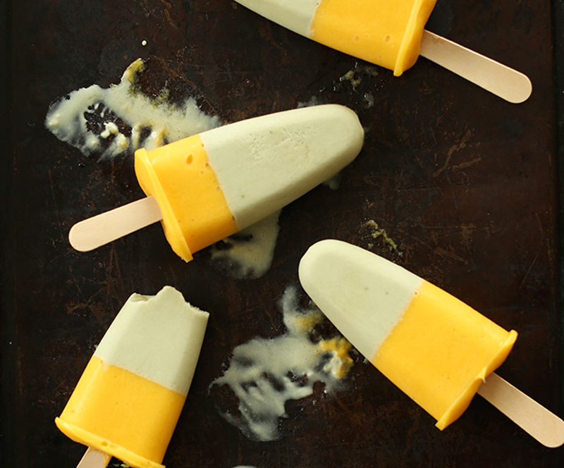 VegNews.MinimalistBakerGreenTeaMangoPopsicles