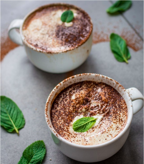 VegNews.LaurenCarisCooksMenthe poivréeChocolat chaud