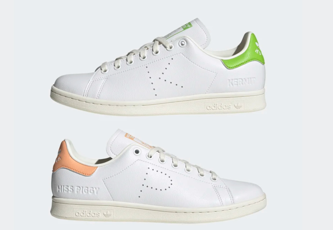 Kermit and Miss Piggy Are Together Forever On the Newest Vegan Leather  Adidas Stan Smiths | VegNews