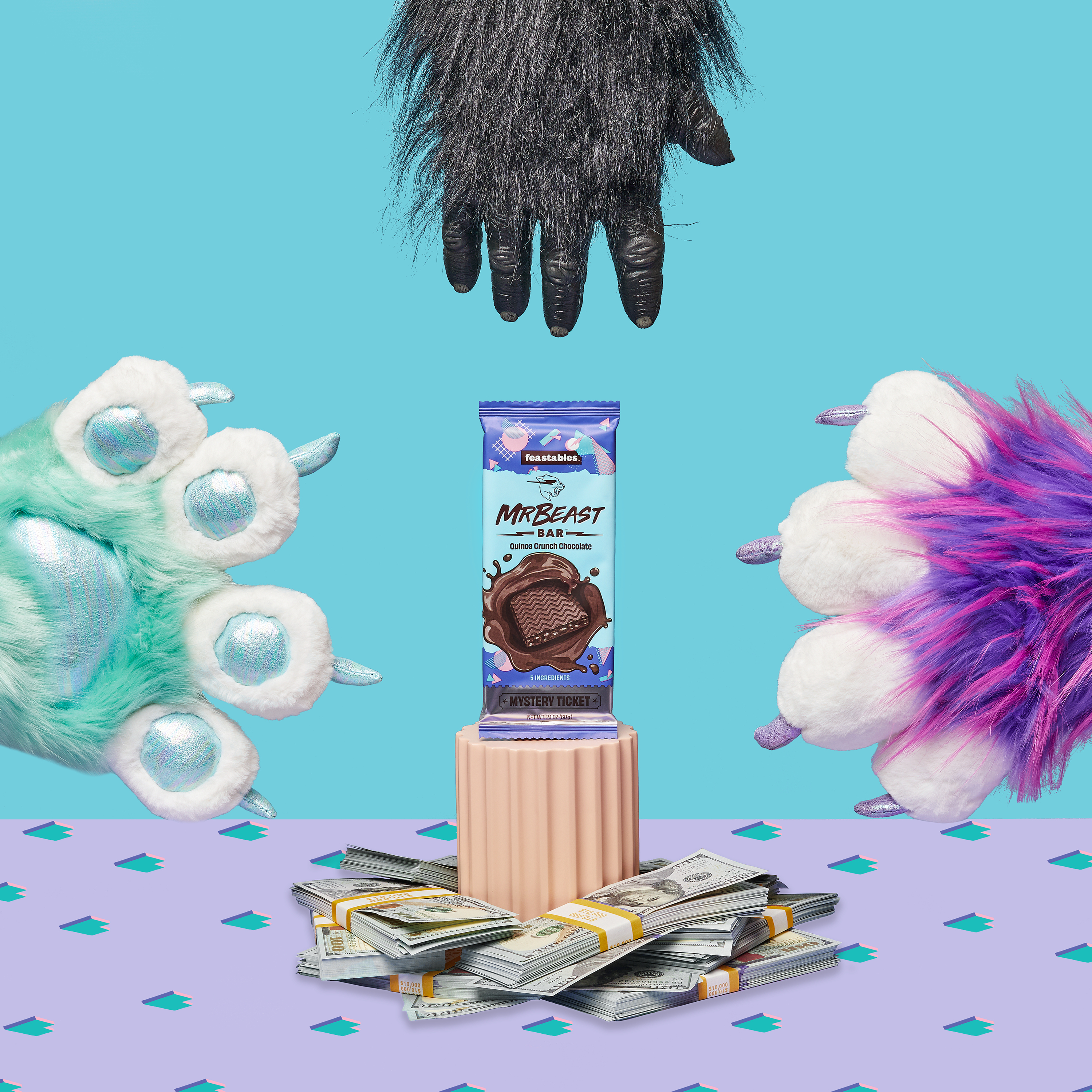 Feastables MrBeast Chocolate Bars – Made With