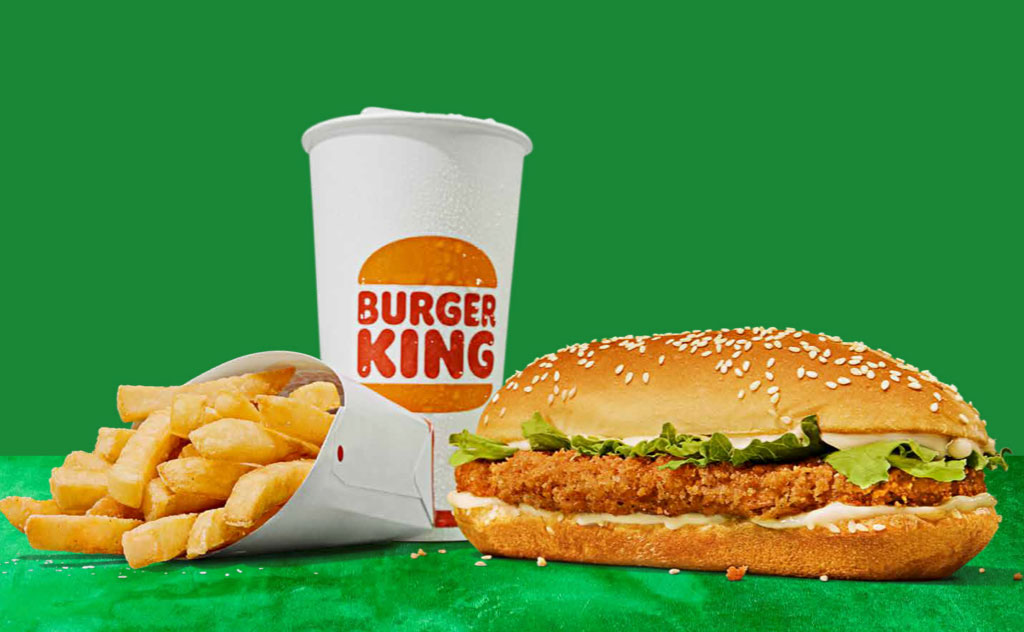 VegNews. Impossible Chicken. BurgerKing