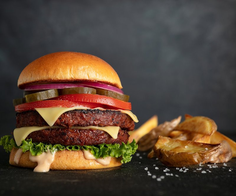 Vegnews.MainstreamBurgerFries