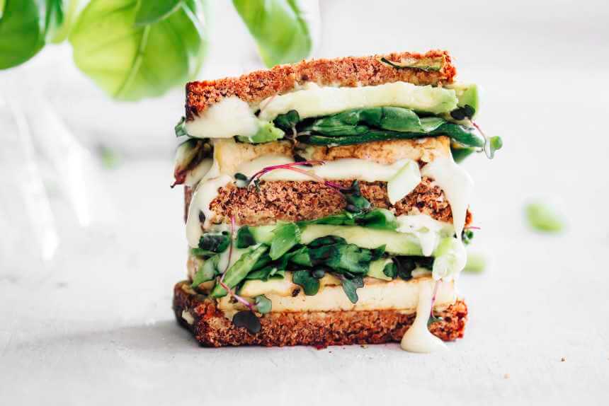 VegNews.HealthyGrilled Cheese