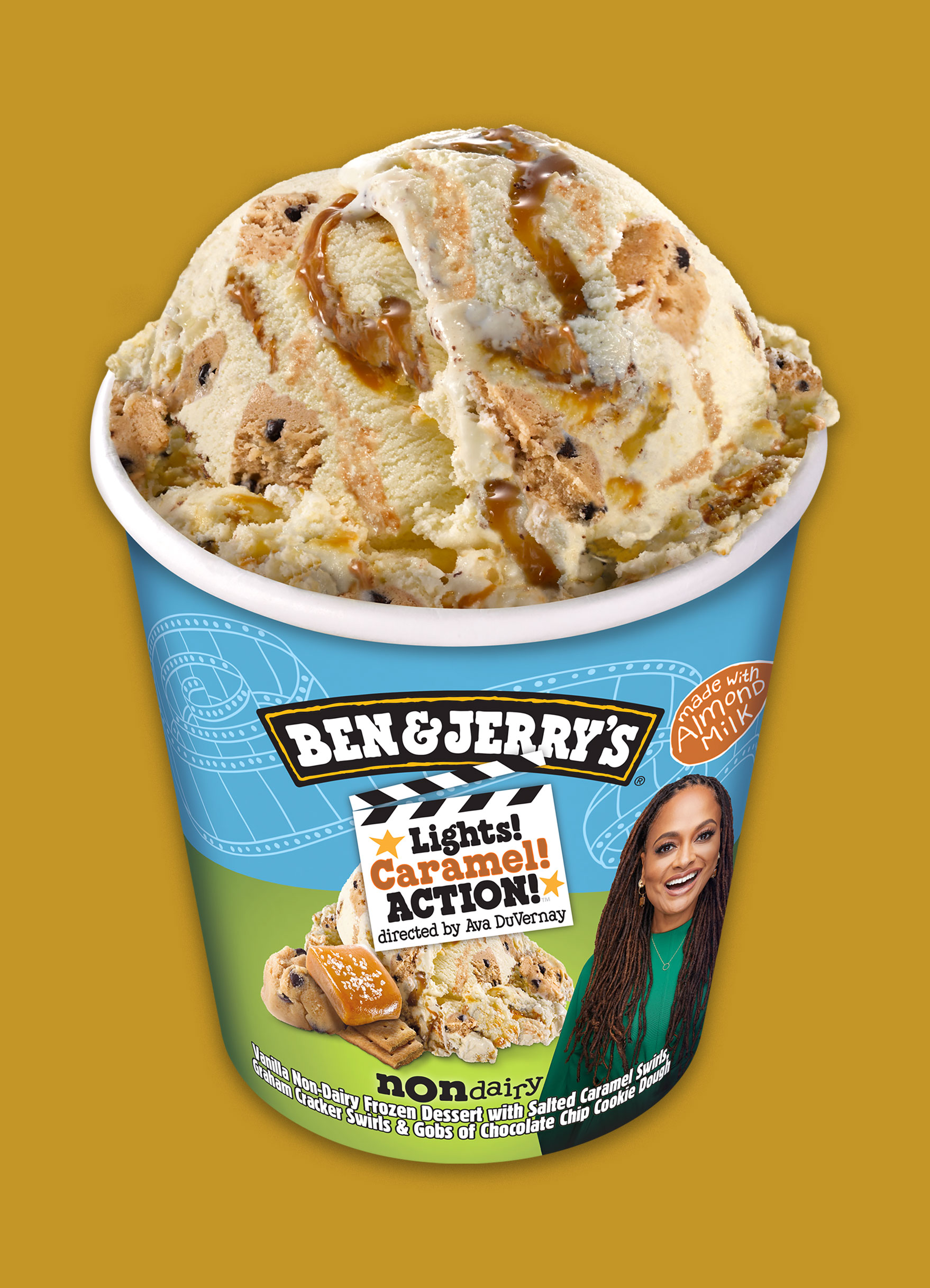 Ava DuVernay’s Ben & Jerry’s Vegan Ice Cream Flavor Lights! Caramel