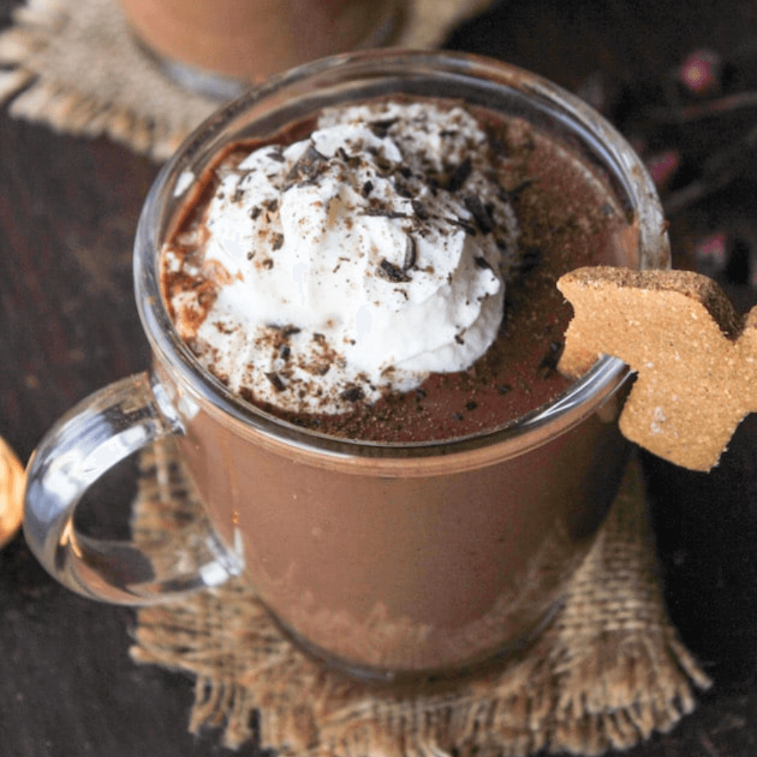 VegNews.ASaucyKitchen gingerbread hot chocolate