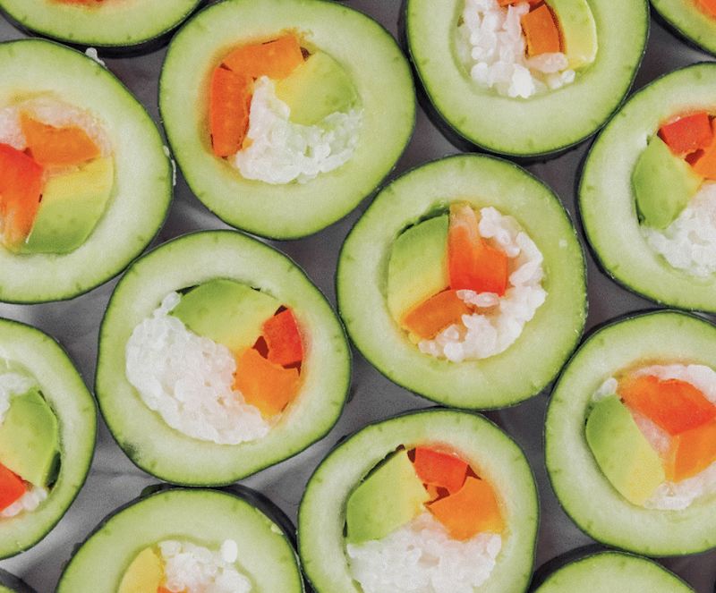 Vegnews.cucumbersushi