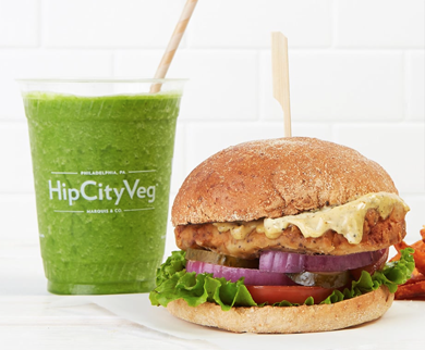 HipCityVeg's Crispy Hip City Ranch sandwich