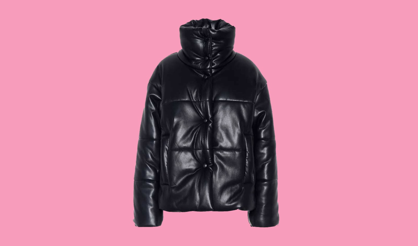 Vegan Leather Puffer Jacket Big Hit at New York Fashion Week