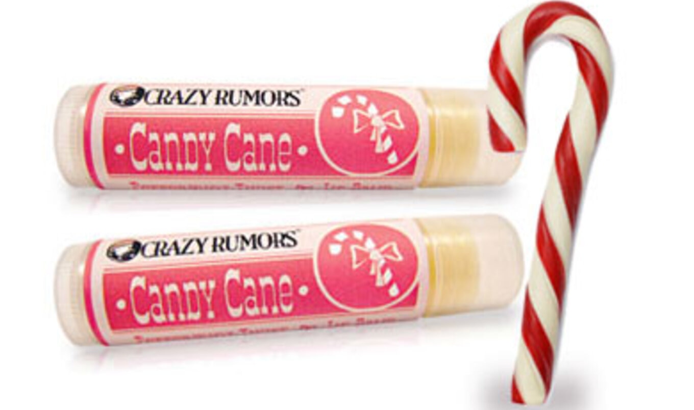 Candy Cane Lip Balm VegNews