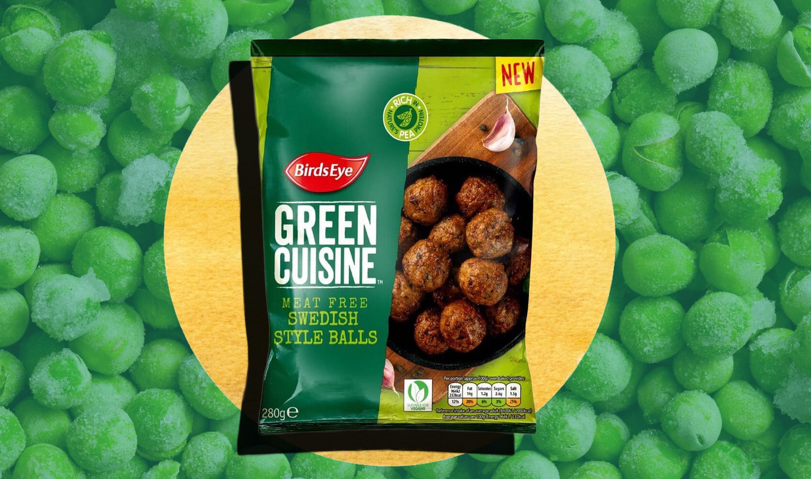 Frozen Peas Brand Bird’s Eye Launches Vegan Swedish Meatballs 