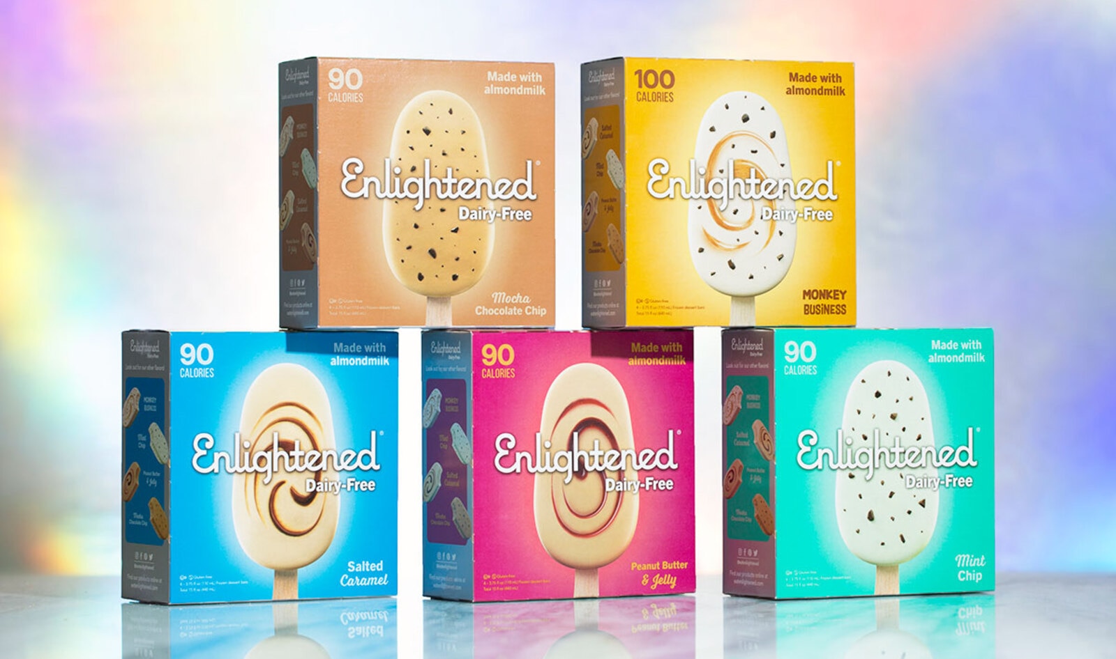 Enlightened Debuts 100-Calorie Vegan Ice Cream Bars in Five Flavors