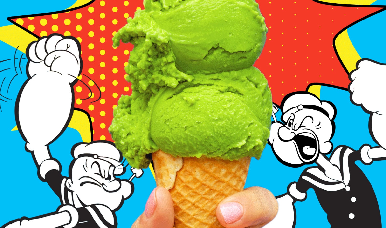 Van Leeuwen Debuts Spinach Vegan Ice Cream for Popeye’s 90th Birthday