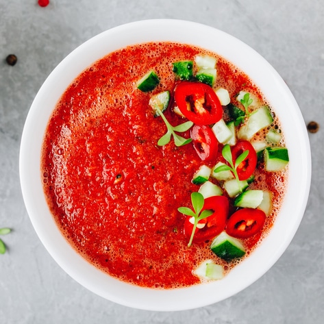 Vegan Watermelon-Cucumber Gazpacho
