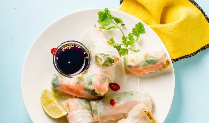Easy Vegan Spring Rolls