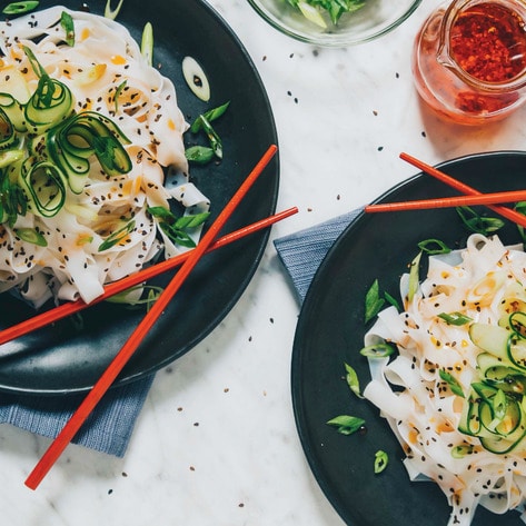 Easy Vegan Cold Cucumber Chile Noodles