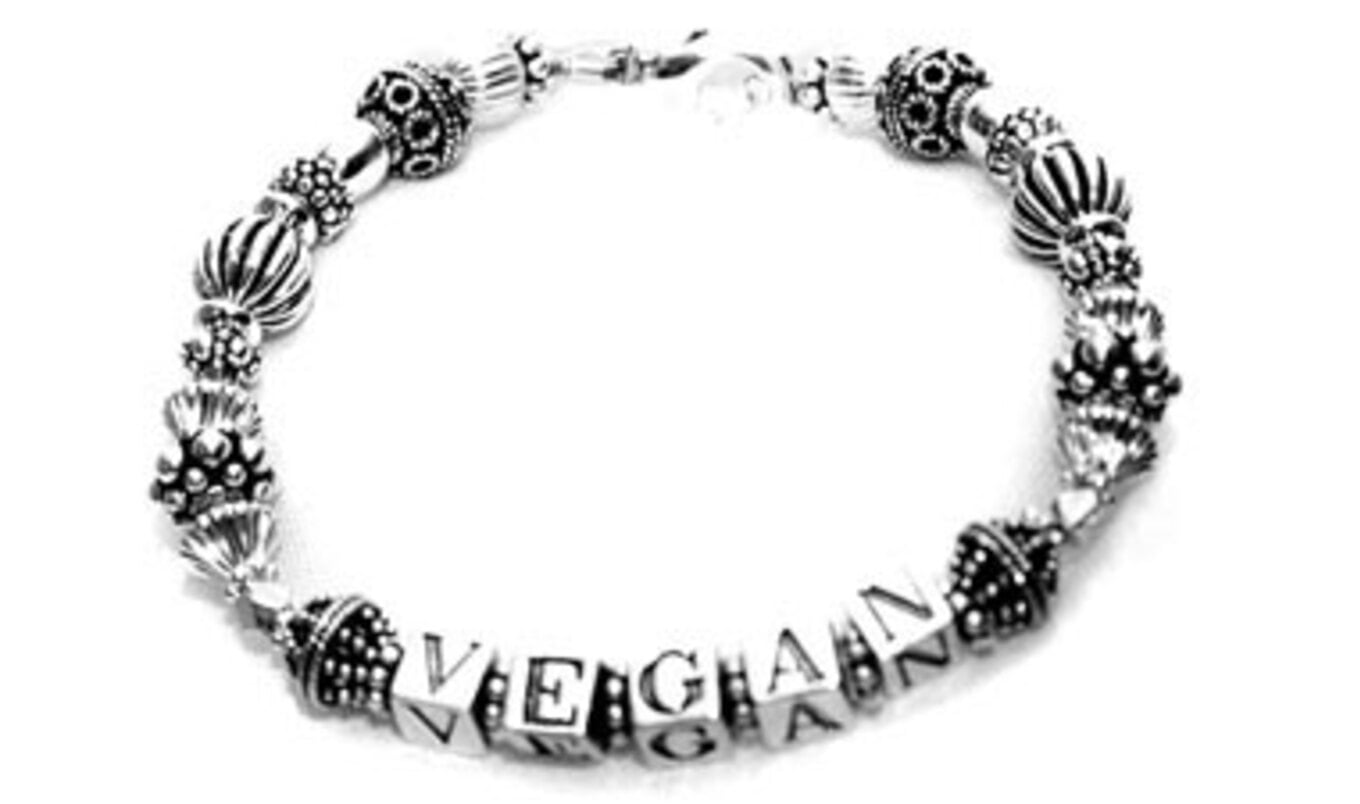 Today's Giveaway: Sterling Silver Vegan Bracelet by Snooty Jewelry