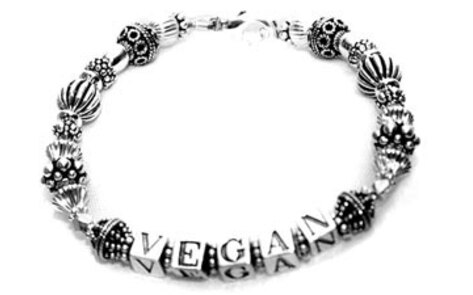 Today's Giveaway: Sterling Silver Vegan Bracelet by Snooty Jewelry