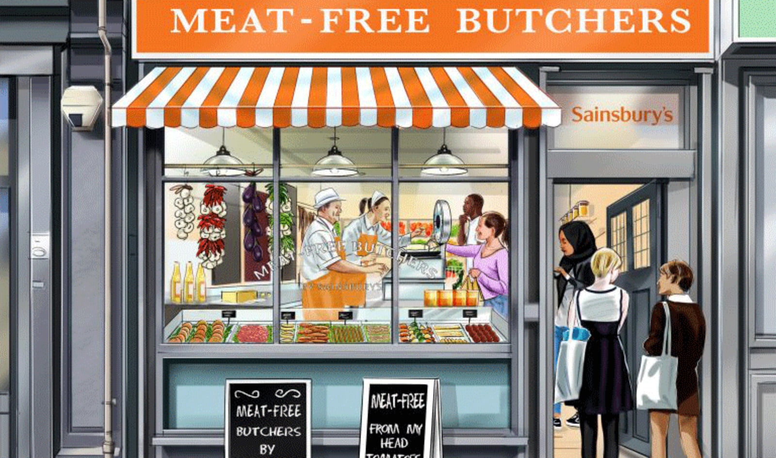 UK Supermarket Sainsbury’s Opens the Country’s First Vegan Butcher Shop
