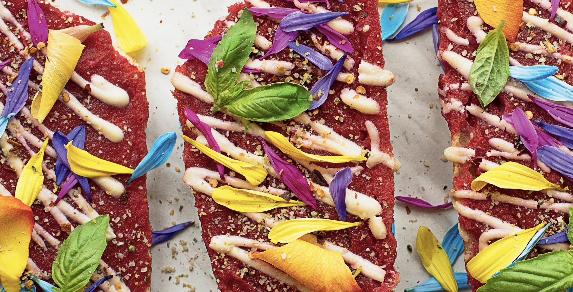 Plant-Based Unicorn French Bread Pizza