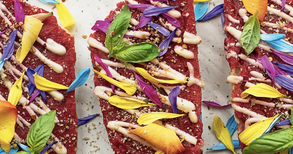Plant-Based Unicorn French Bread Pizza | VegNews