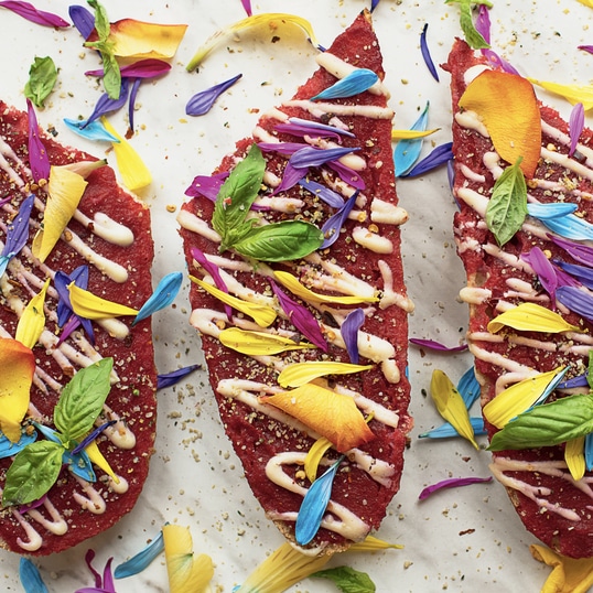 Plant-Based Unicorn French Bread Pizza
