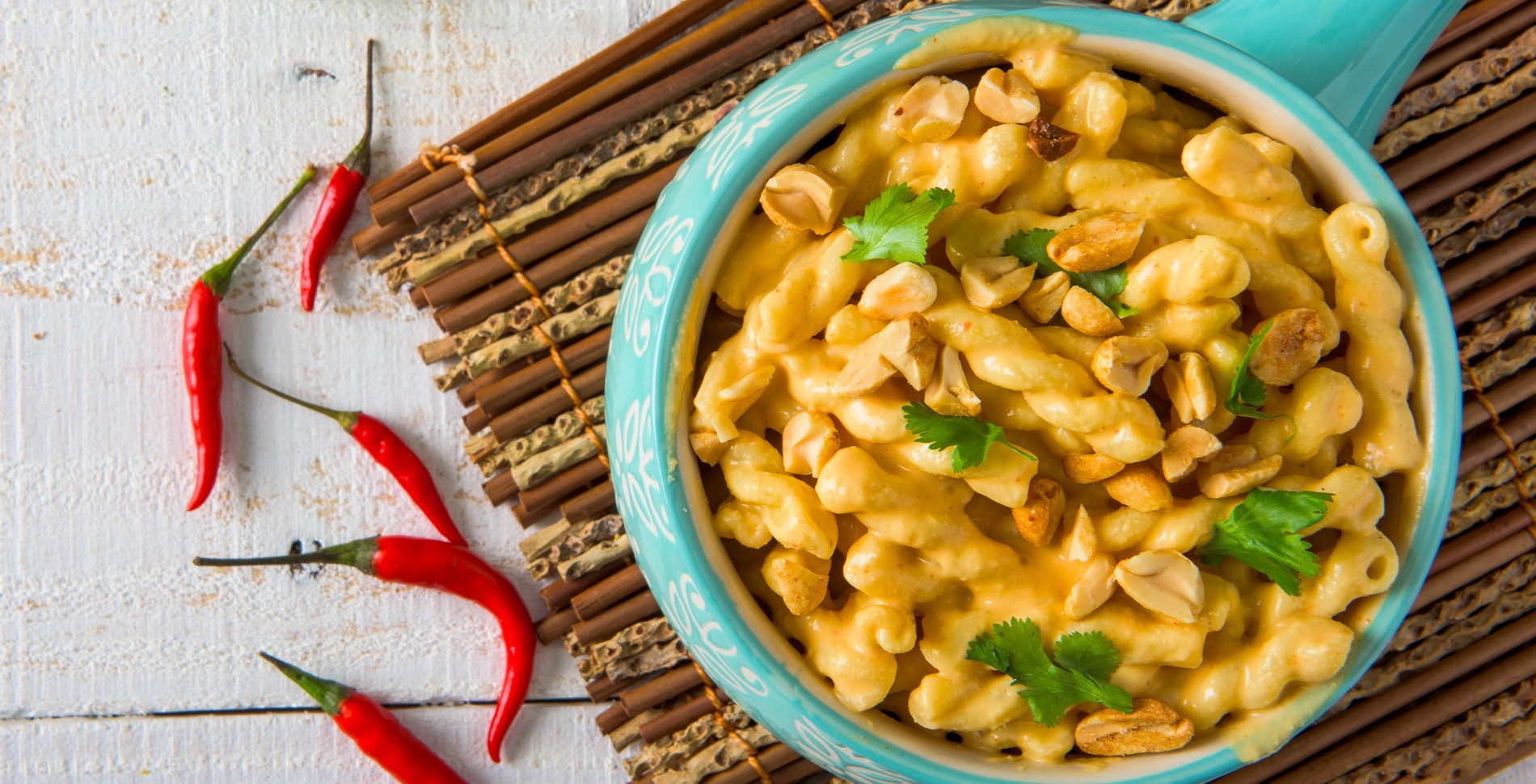 Creamy Vegan Thai Mac and Cheese
