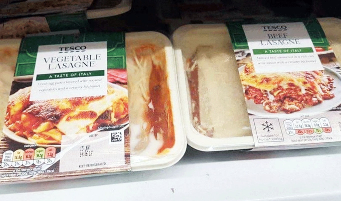 Tesco Investigates Prankster Who Bragged About Switching Vegetarian and Meat Lasagne Labels
