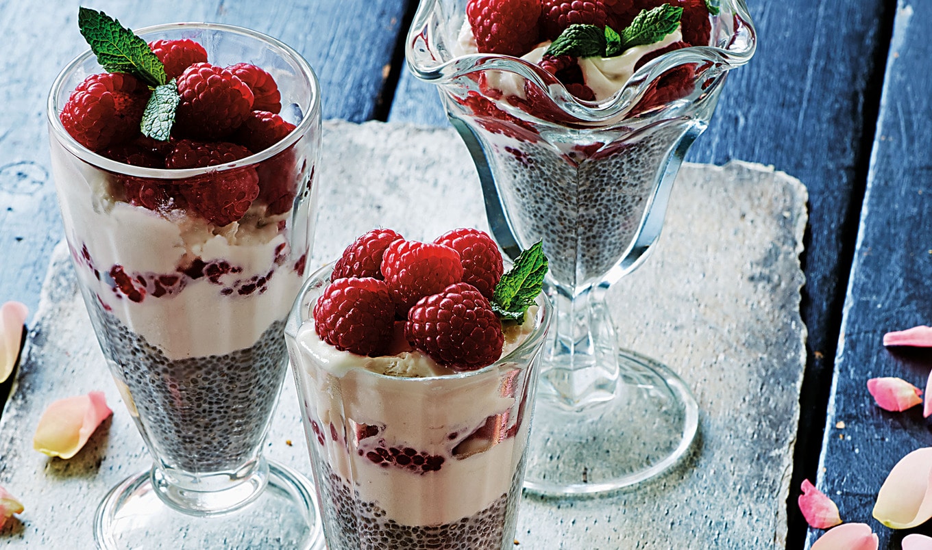 Indian Raspberry-Rose Sundae