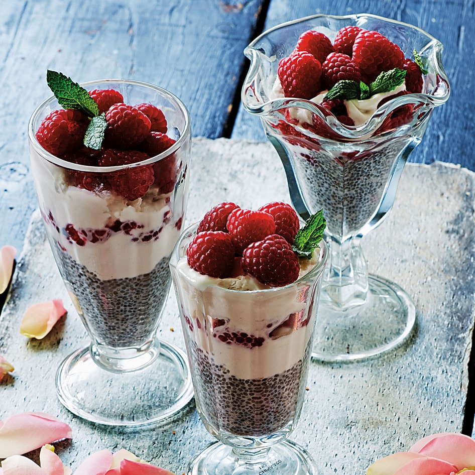 Vegan Indian Raspberry-Rose Falooda