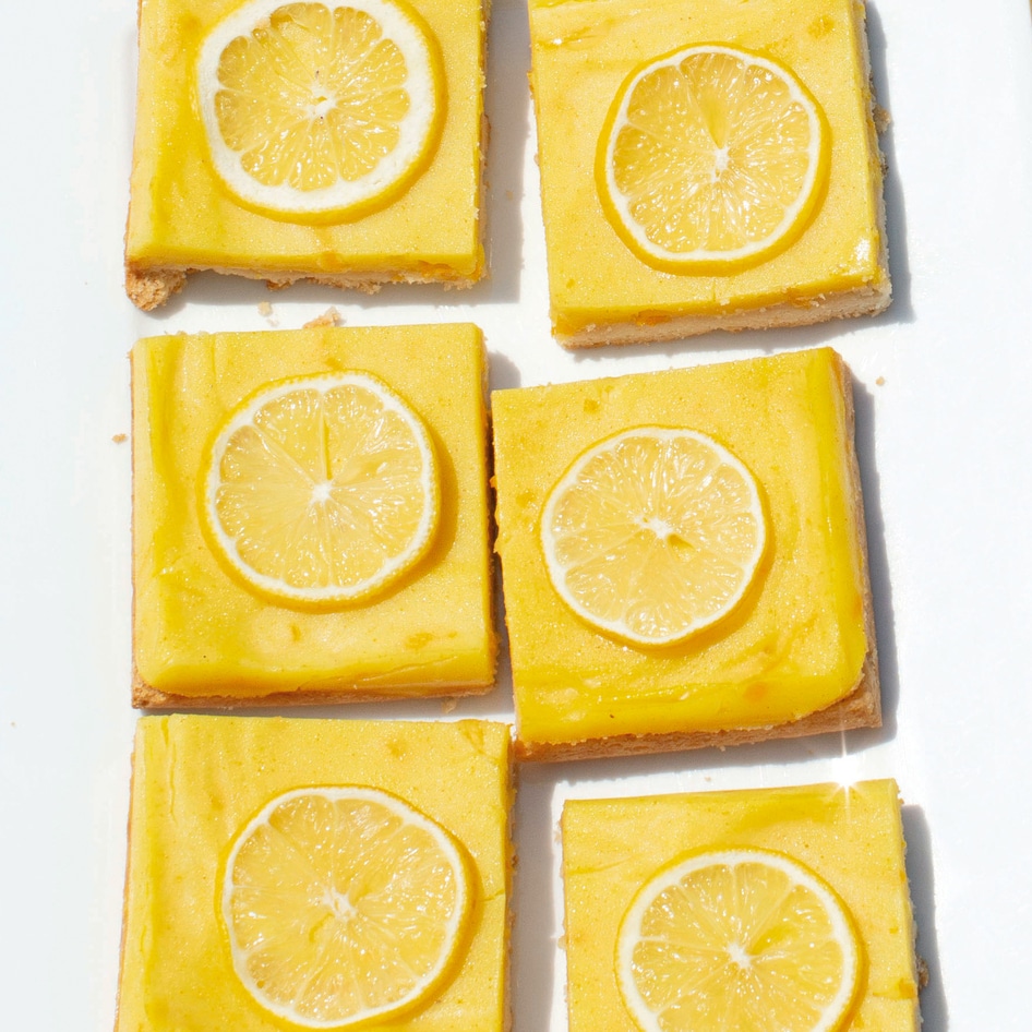 Vegan Turmeric and Meyer Lemon Squares