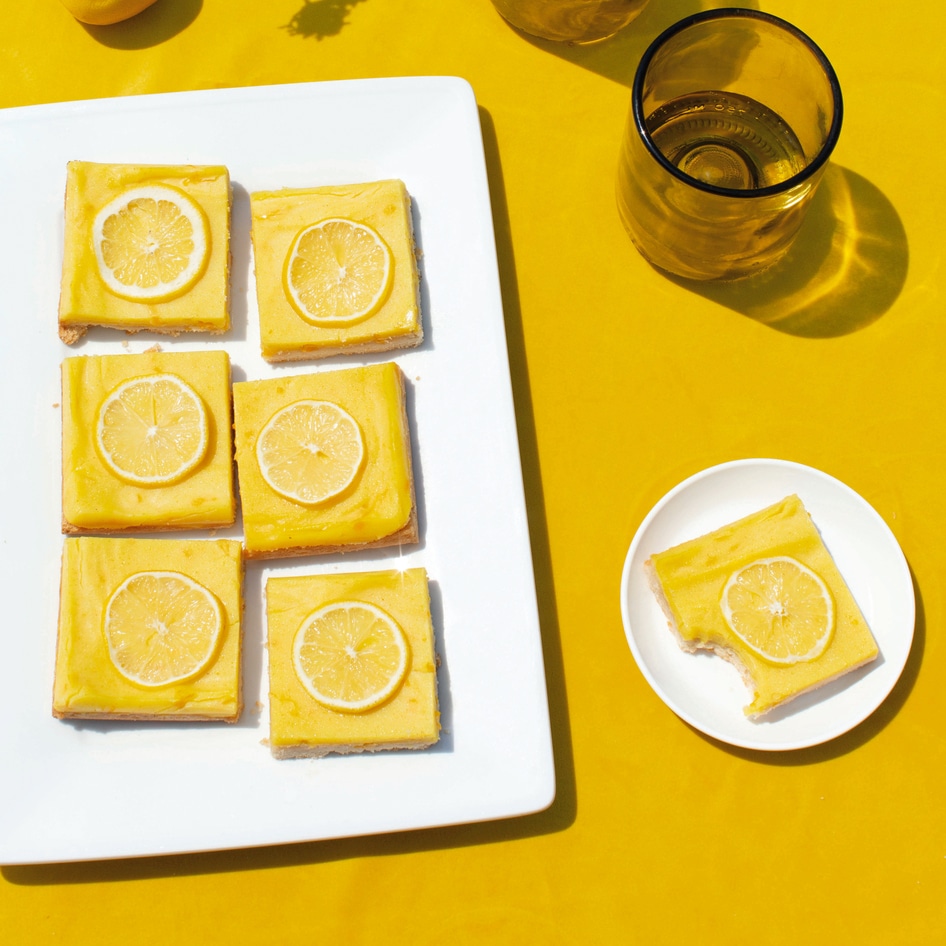 Vegan Turmeric and Meyer Lemon Squares