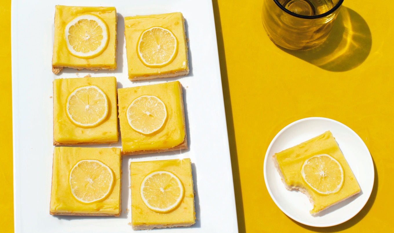 Turmeric and Meyer Lemon Squares