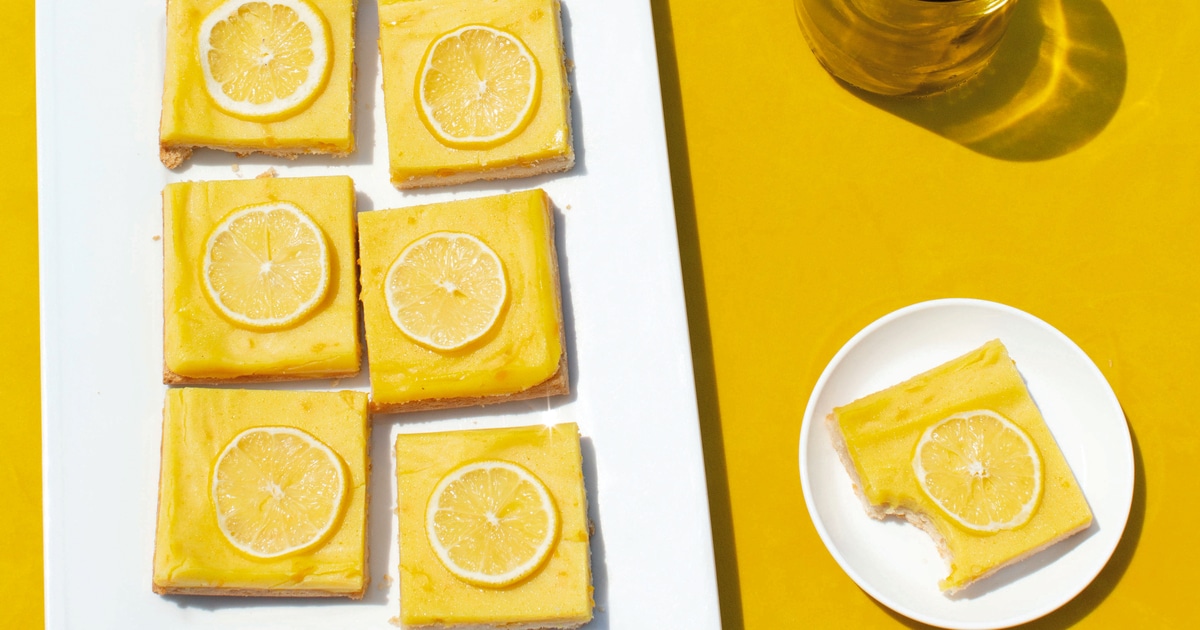 Vegan Turmeric and Meyer Lemon Squares | VegNews