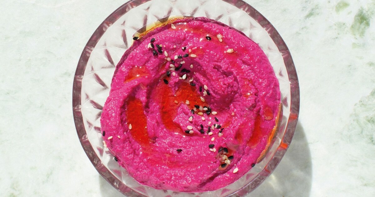 Pretty in Pink Beet Hummus | VegNews