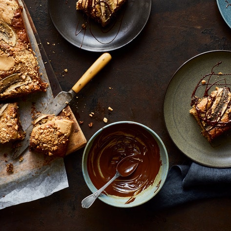 Vegan Banana Bread Blondies&nbsp;