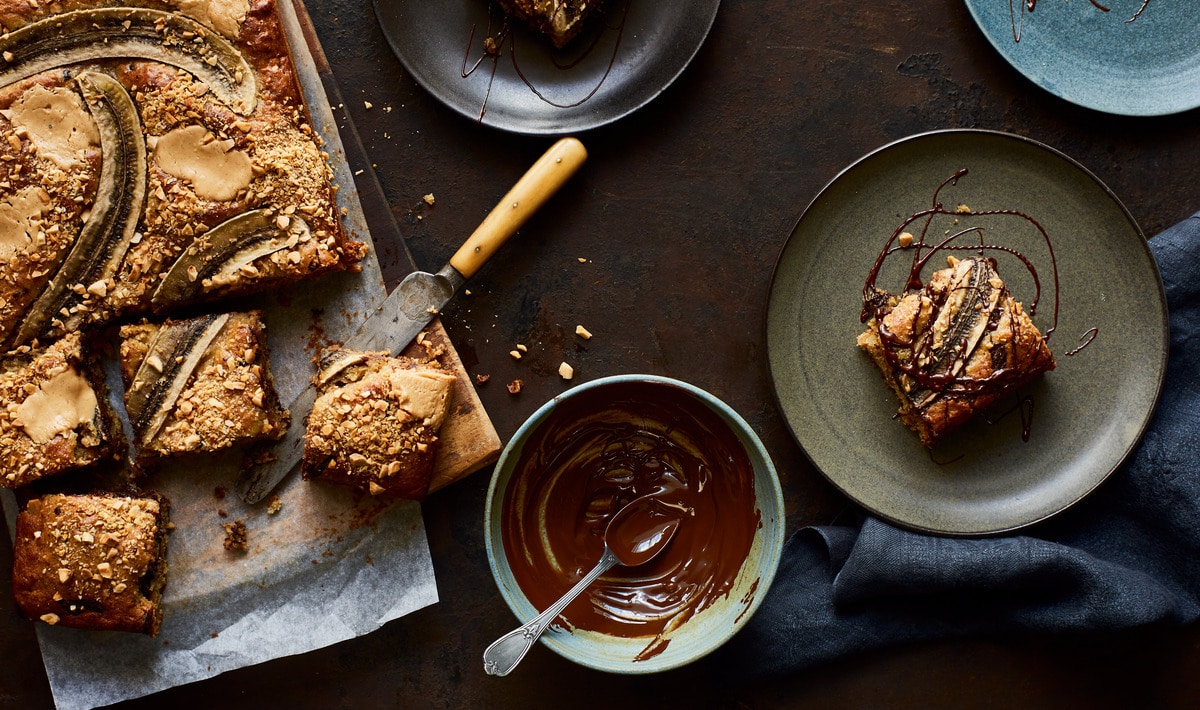 Vegan Banana Bread Blondies Vegnews