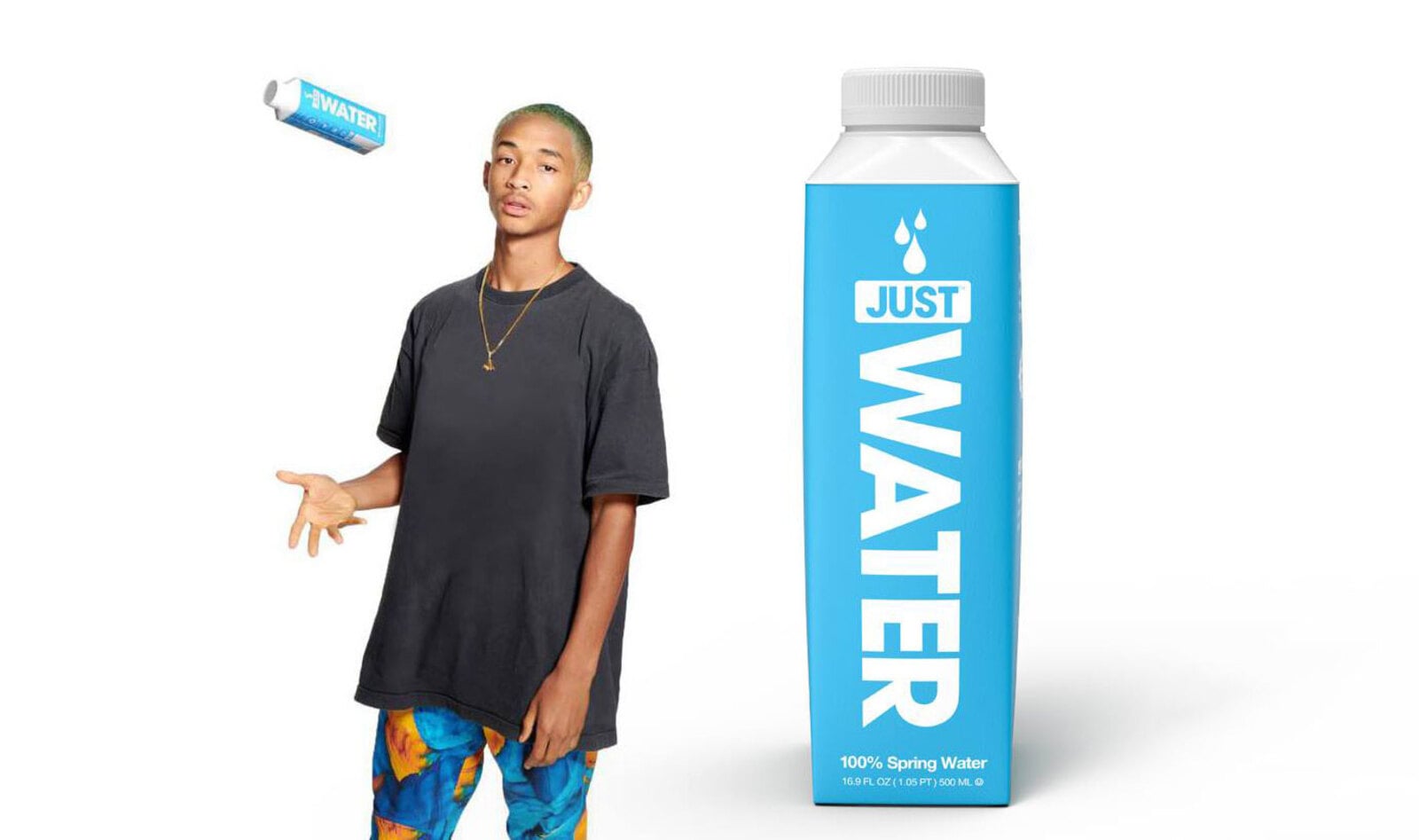 Jaden Smith’s JUST Water Cartons to Replace 19,000 Plastic Bottles at London’s ASICS 10K Race