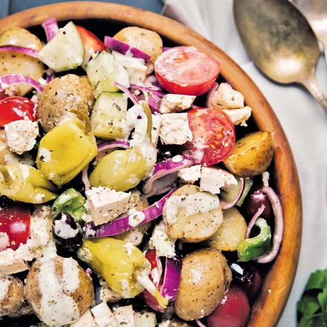 Vegan Greek Potato Salad