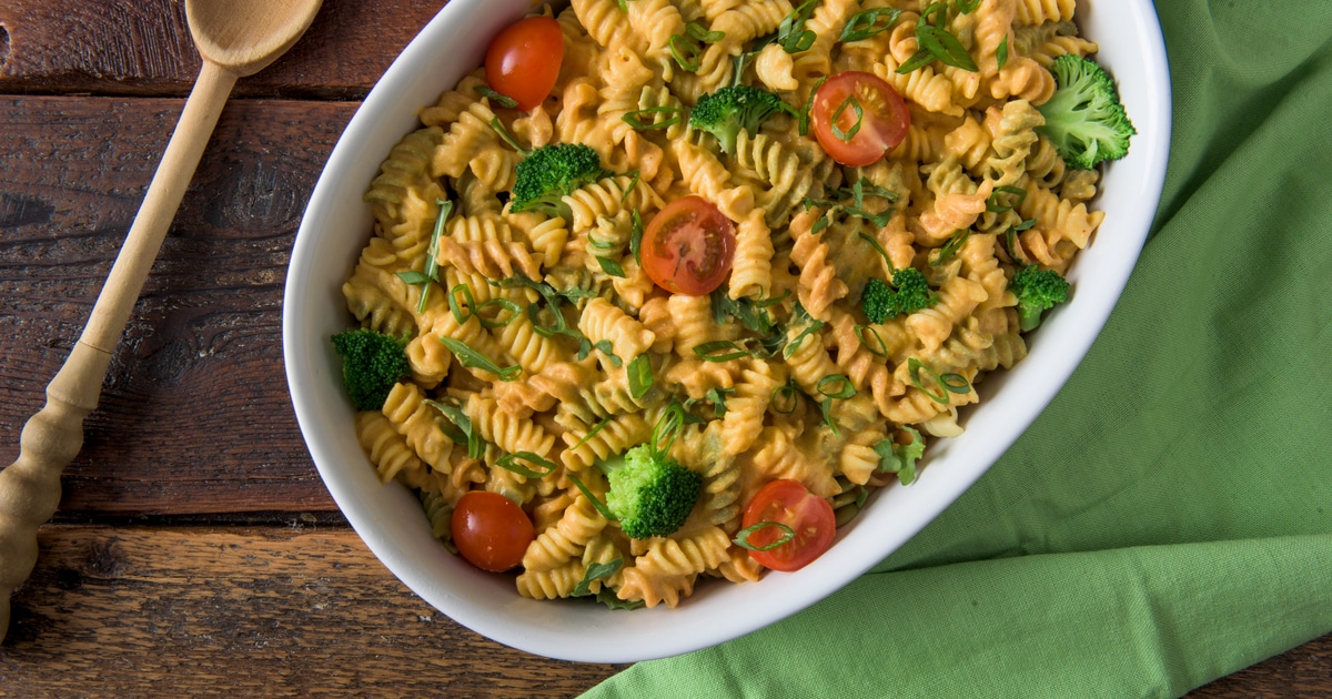 Plant-Based Primavera Mac and Cheese | VegNews