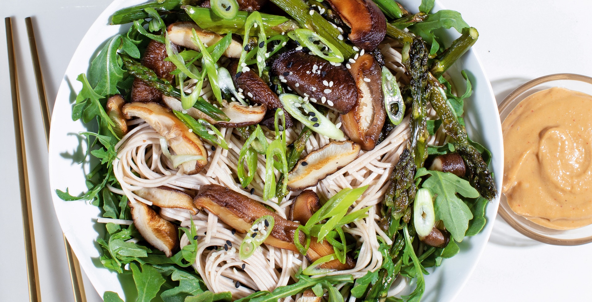 Creamy Mushroom Soba Noodle Bowl