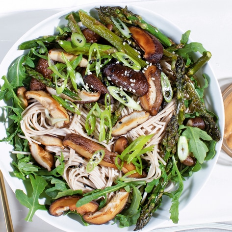 Vegan Mushroom Soba Noodle Bowl