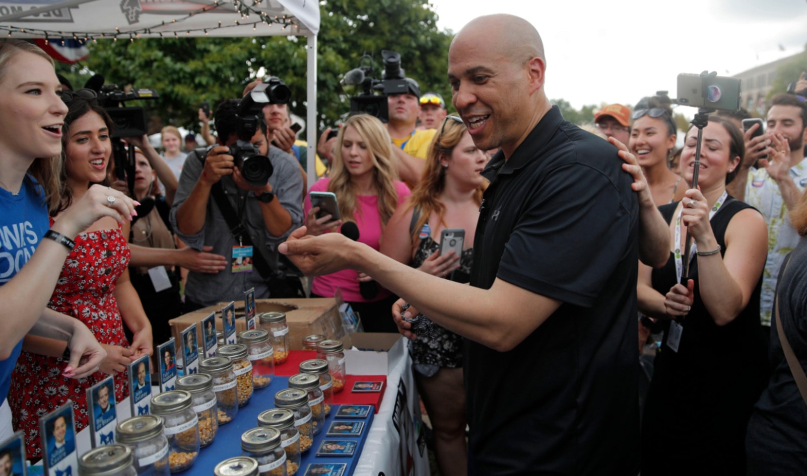 Cory Booker Uncovers the Best Vegan Snack at Iowa State Fair&nbsp;