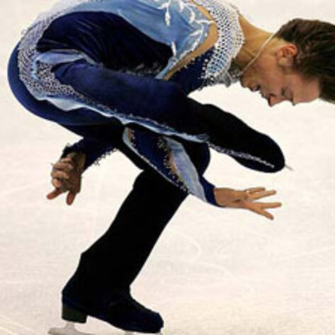 Figure Skater Drops Fur