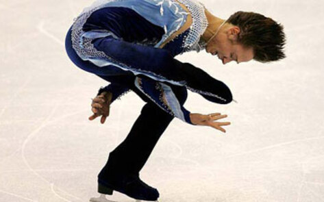 Figure Skater Drops Fur