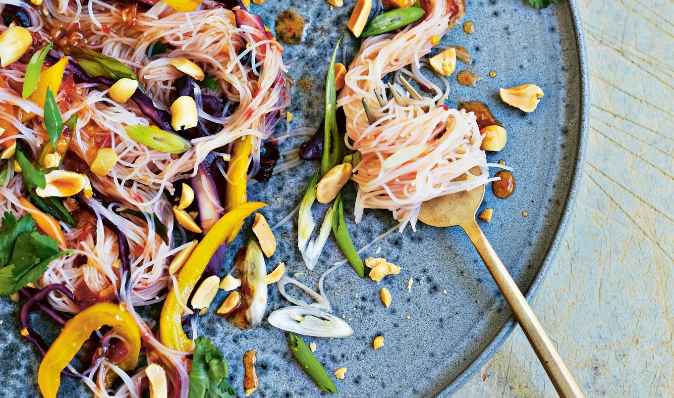 Vegan Five-Minute Rainbow Noodles 